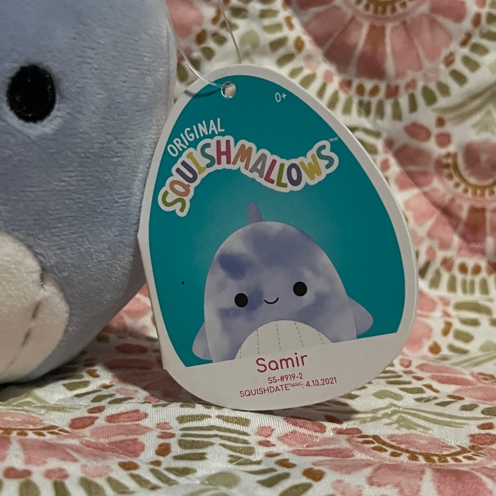 Samir Squishmallow - 5” Blue Whale Squishmallow